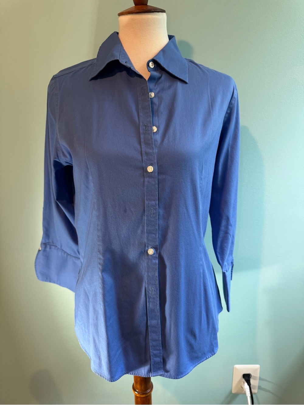 Kirkland Signature Royal Blue Button-Down Shirt